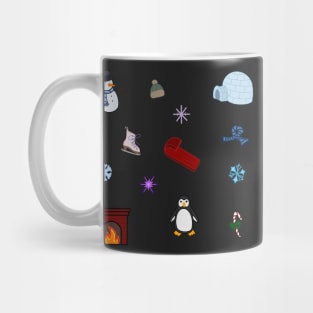 Winter Doodles Sticker Pack Mug